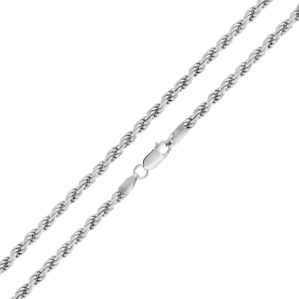 925 Sterling Silver Flex Rope 8in Bracelet